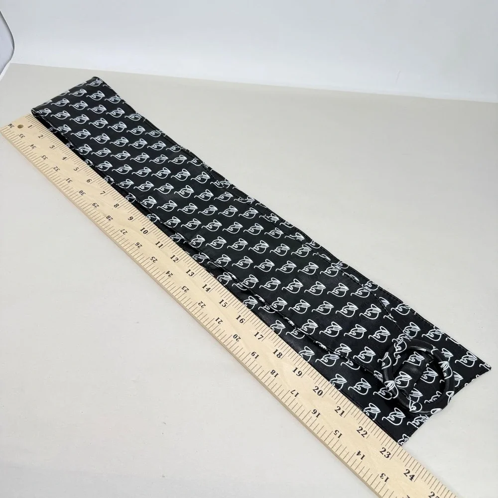 Baby Phat Logo Sash Belt Vintage Y2K Black Wide‎ Band